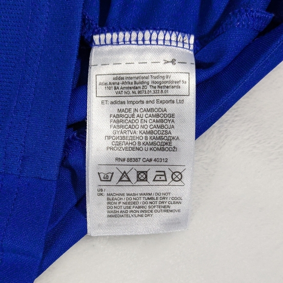 Adidas adizero blue soccer jersey short sleeve size Small - Picture 8 of 13